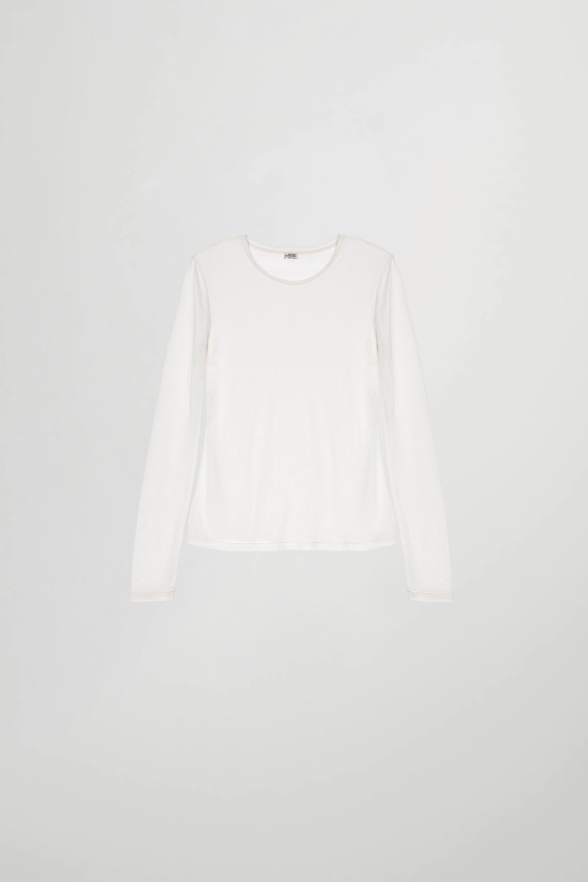 Crew Neck Top in Silk