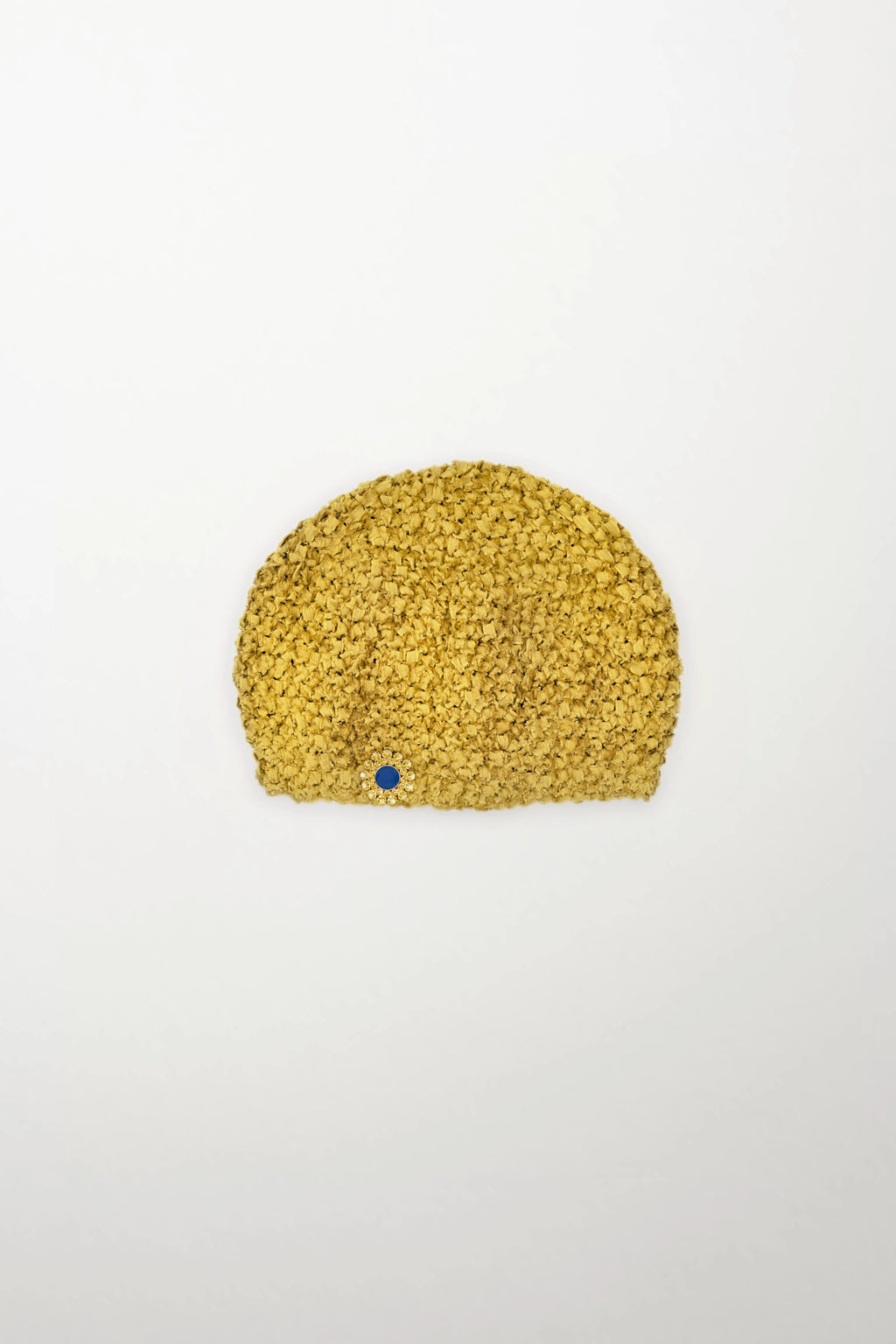 Golden Silk Openwork Beret