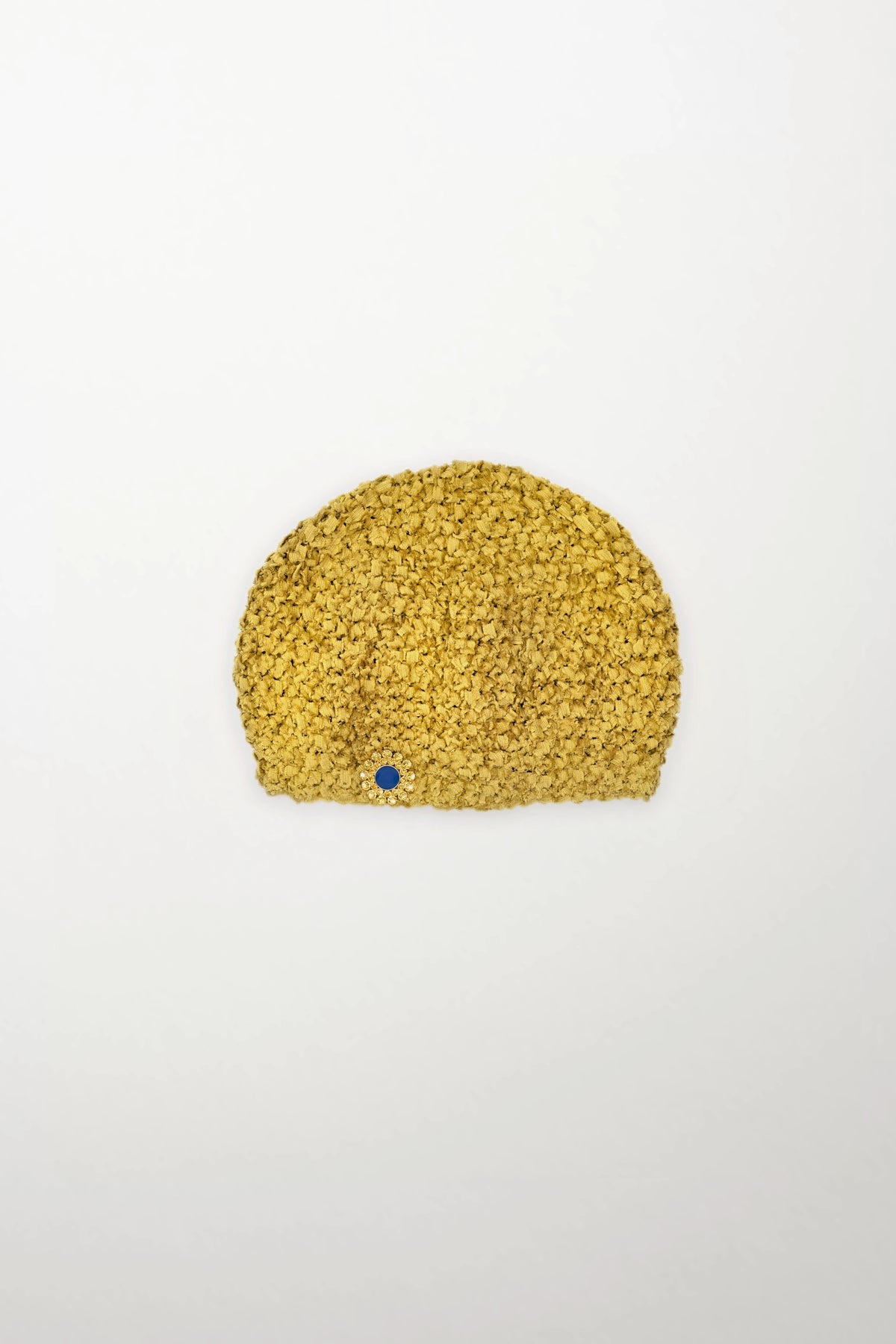 Golden Silk Openwork Beret