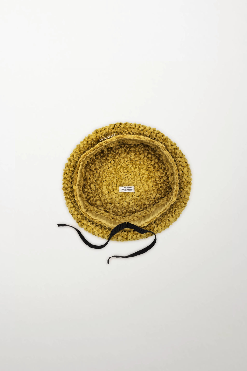 Golden Silk Openwork Beret
