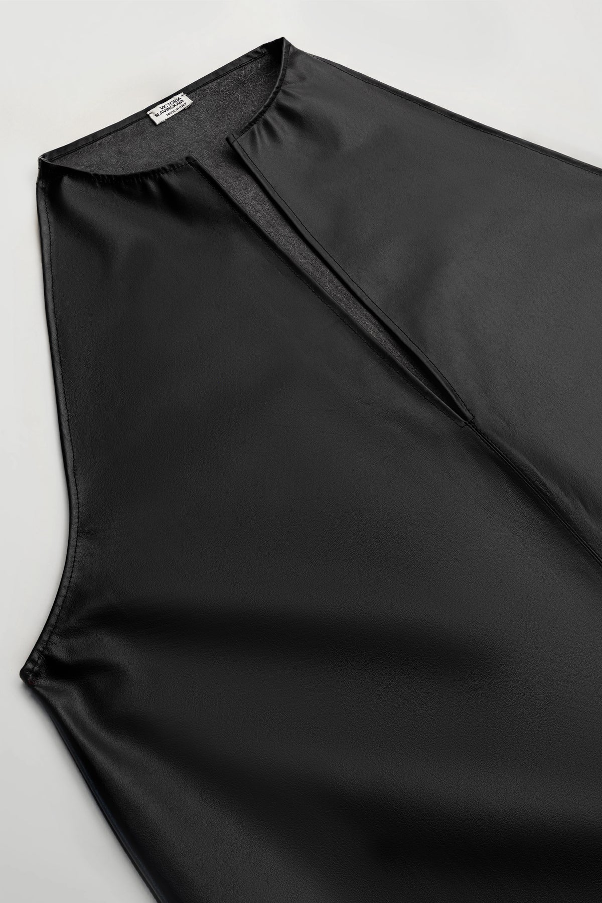 Leather Halterneck Dress