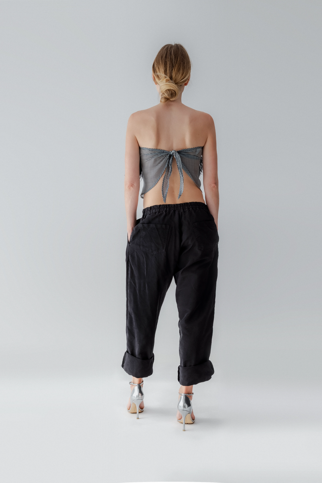 Silk Strapless Top
