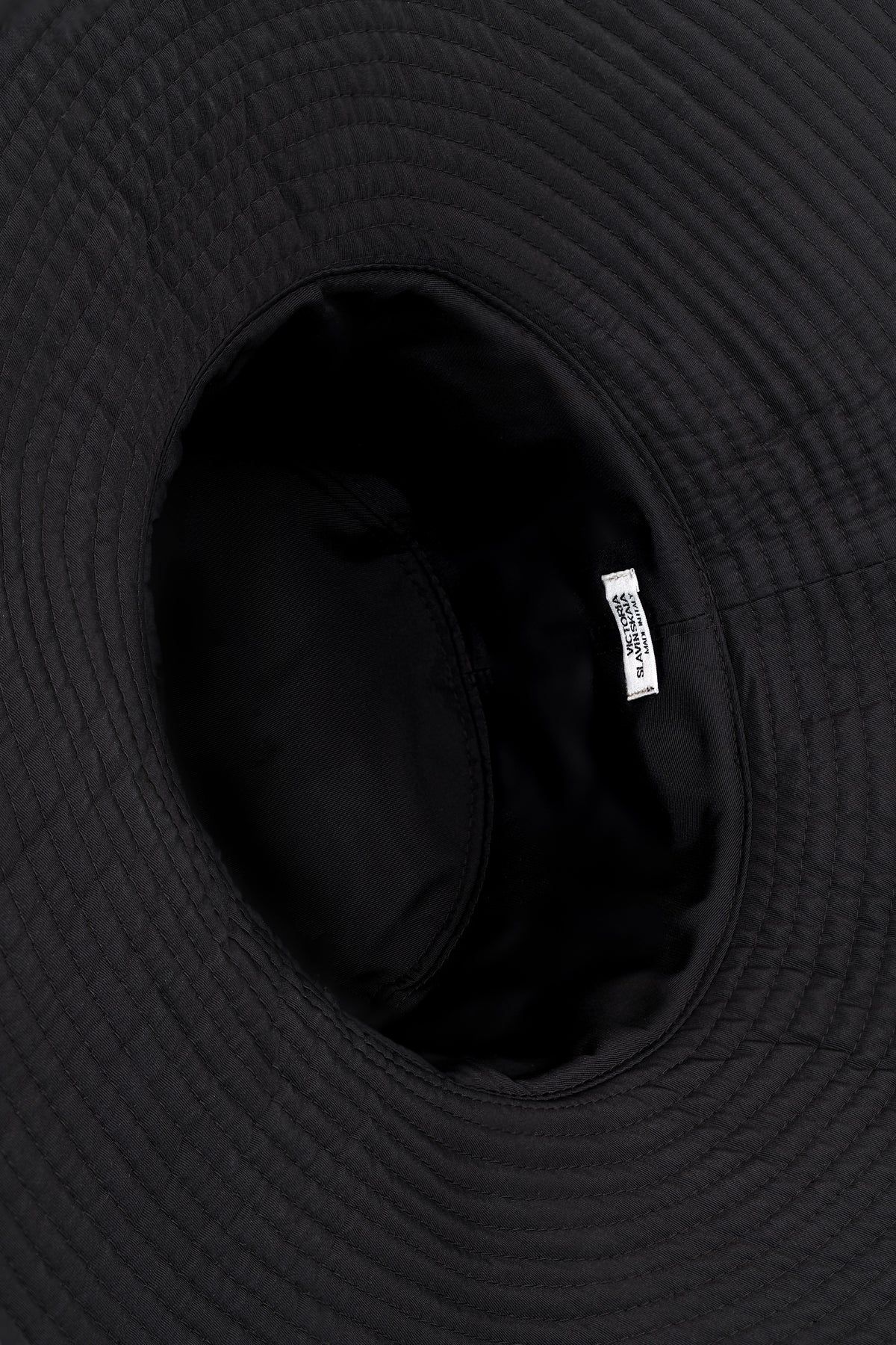 Wide-Brim Hat in Silk